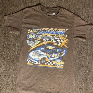 Small Brown Van Halen Racing Tee